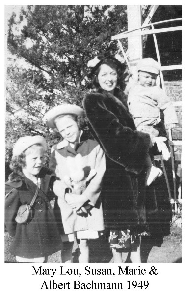 Susan, Mary Lou, Marie & Albert 1949